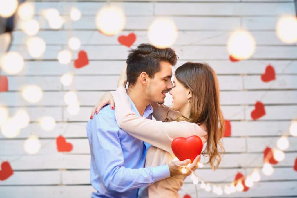 adorable couple on valentine's day