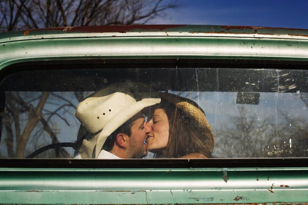 good southern girl makes out with cowboy