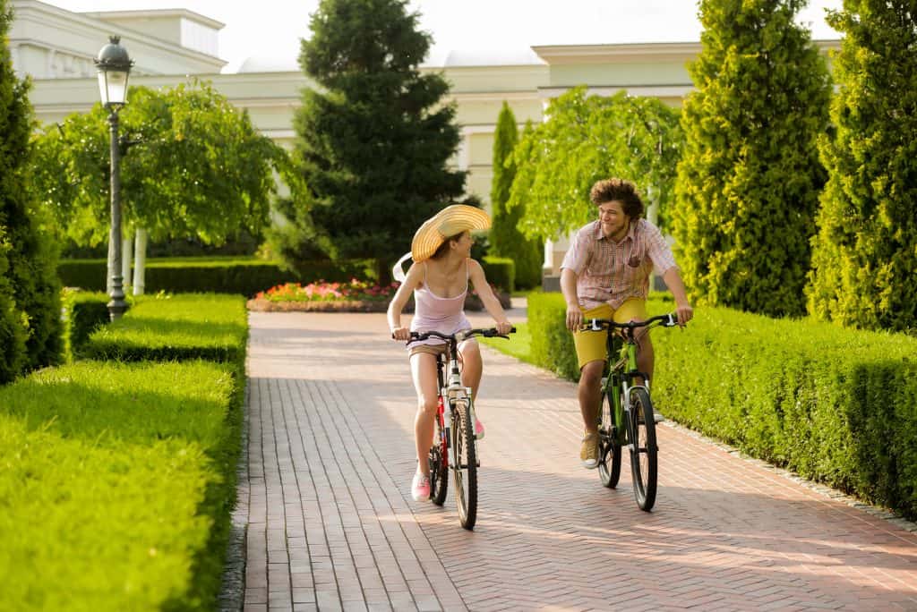 young couple having fun