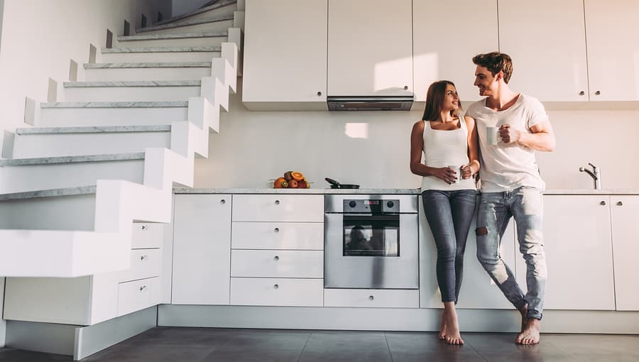 Couple On Kitchen